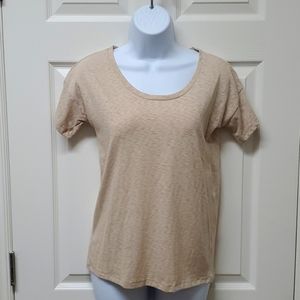 J. Crew Factory Scoop Neck Heathered Shirt